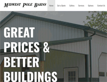 Tablet Screenshot of midwest-pole-barns.com